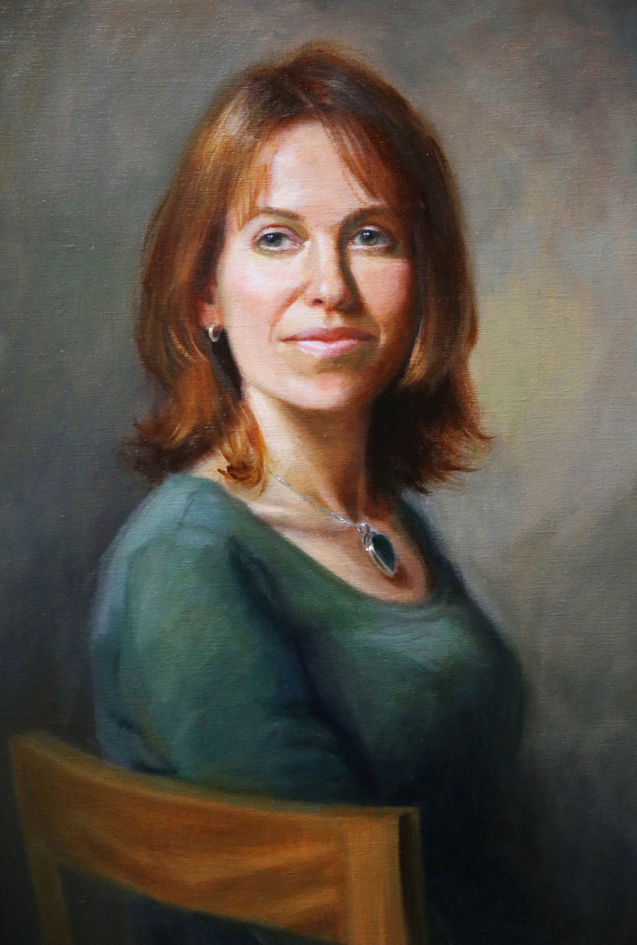 Head and shoulders portrait painting commission