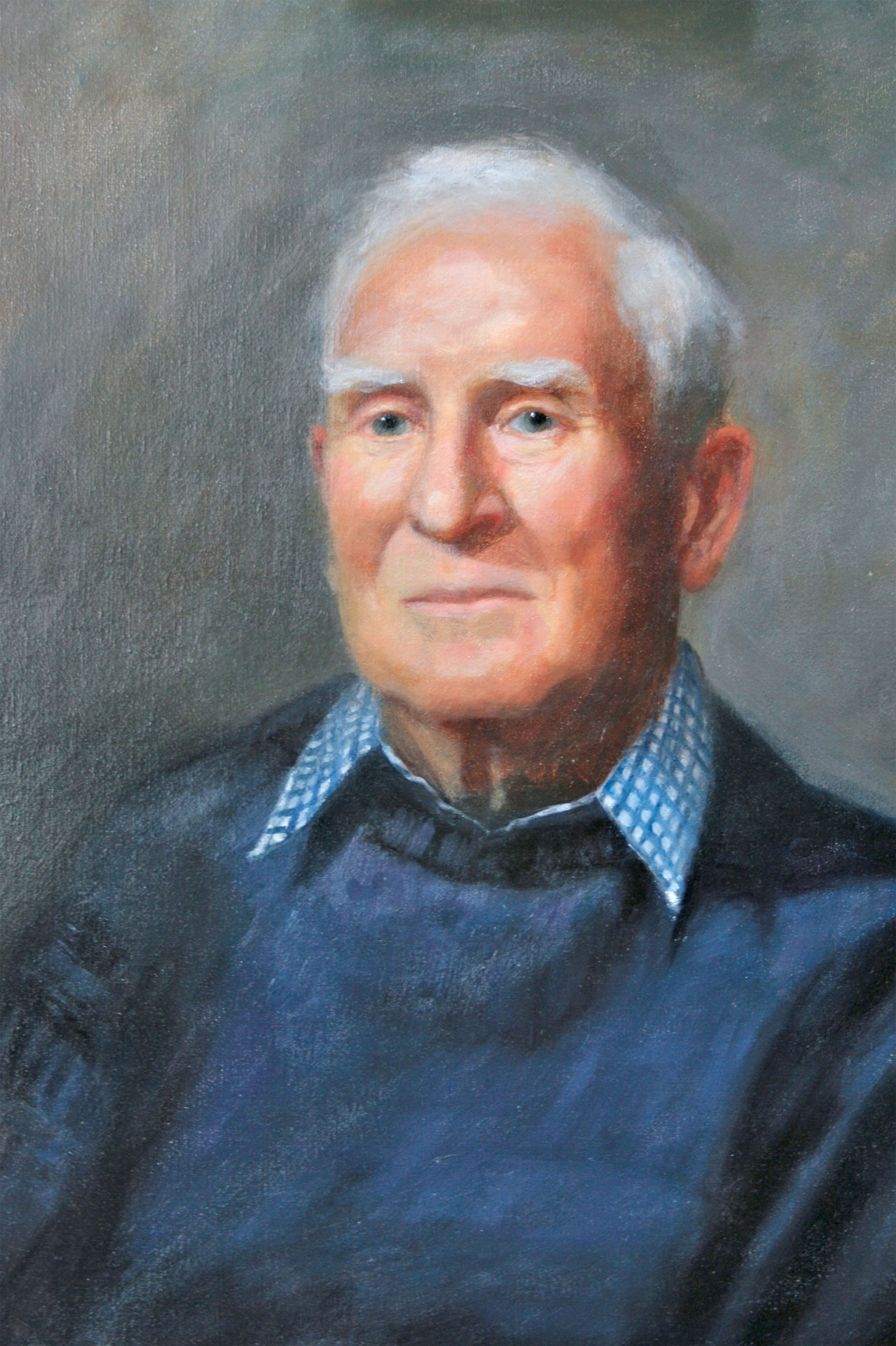 portrait painting of a retired naval Officer